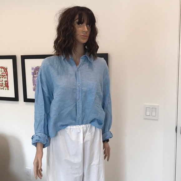 Vintage brand cropped button up - Picture 3 of 5